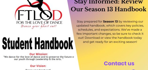 Season 13 Handbook: Your Complete Guide for the Year!